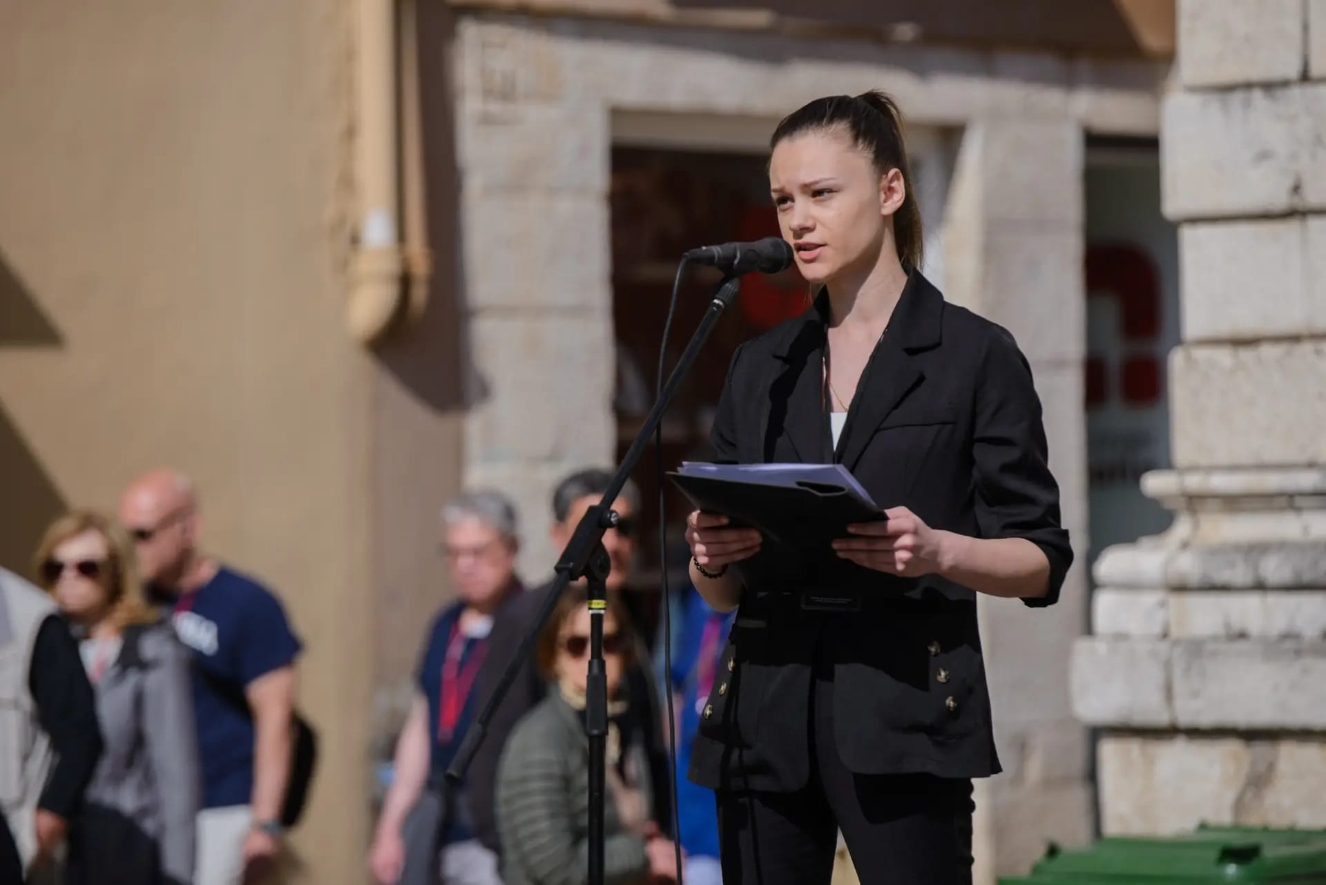 Protest in Zadar on Narodni trg 2